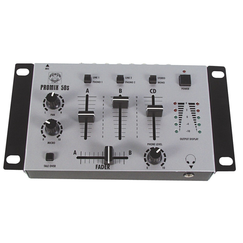 TABLE DE MIXAGE STÉRÉO À 3 CANAUX + 2 ENTRÉES MICRO