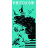 Serviette de plage Bretagne bleue