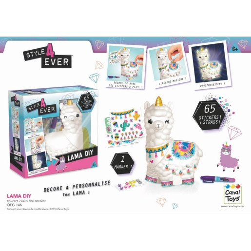 Lama DIY - Personnage lama à customiser - CANAL TOYS