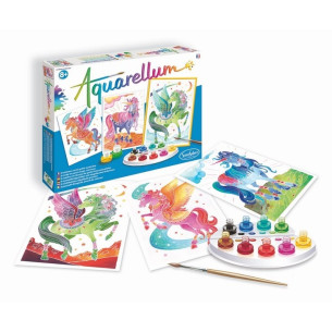 Aquarellum licorne et pegases - SENTOSPHERE