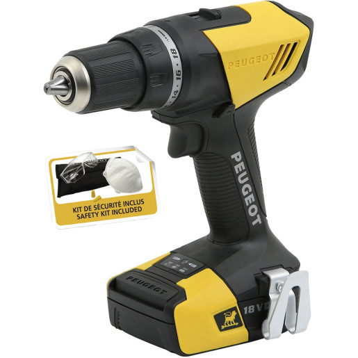 PEUGEOT Perceuse sans fil - Energydrill - 18V20 - 2x 2 Ah - 18 V