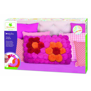 SYCOMORE Coussin en Pompons XL