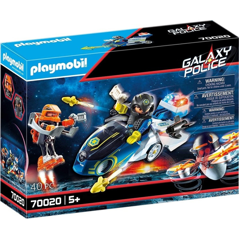 Moto et Policier de l'espace - 40 pièces - PLAYMOBIL