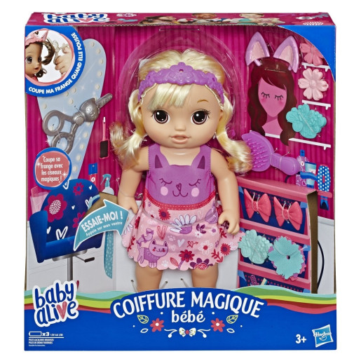 HASBRO - Baby Alive - Coiffure Magique - Poupée Cheveux Blonds