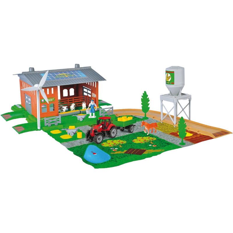 Coffret ferme avec bâtiment agricole