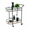 Desserte à roulettes Noire - HOME DECO FACTORY