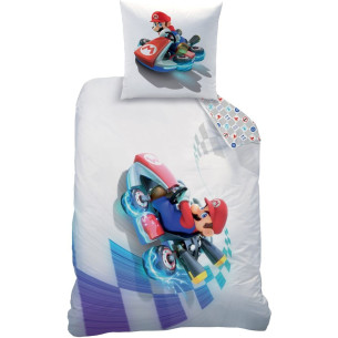 Parure de lit Nintendo Mario Kart - Housse de couette + Taie d