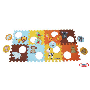 TAPIS PUZZLE ANIMAUX MOUSSE...