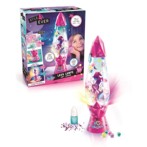 STYLE 4 EVER Lava Lampe DIY - Crée et personnalise ta propre lampe à bulles ! - OFG 180 - 8 ans et +