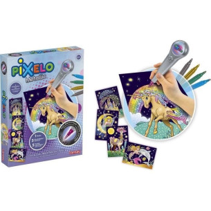 Pixelo Jeu de coloriage coffret métallique - LANSAY