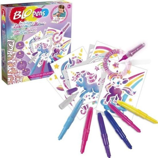 BLOPENS SET D'ACTIVITÉS LICORNES PAILLETTEES
