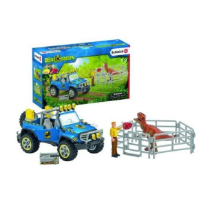 SCHLEICH -Voiture tout-terrain avec avant poste dino