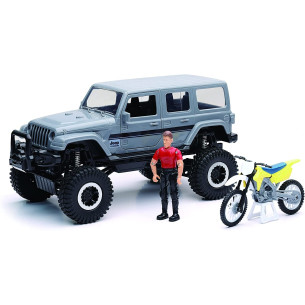 Jeep Sahara avec moto et figurine - NEW RAY