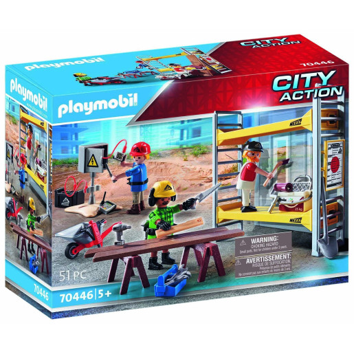 Ouvriers avec échafaudage - Playmobil