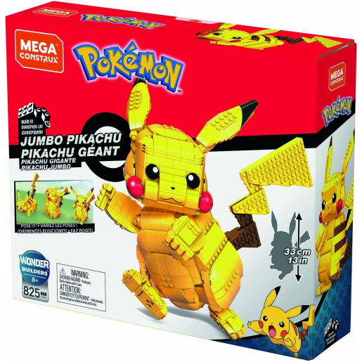 Pikachu Géant Pokémon à construire - MEGA CONSTRUX