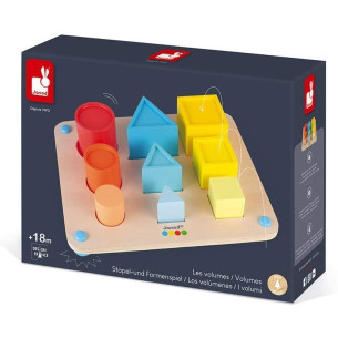 Jeu éducatif 1er âge Essentiel - Les volumes - JANOD