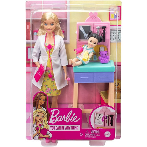Coffret poupée Barbie Docteur Pédiatrie - BARBIE