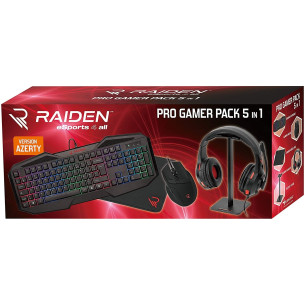 Pack Gamer accessoires 5 en 1 - Raiden - PC