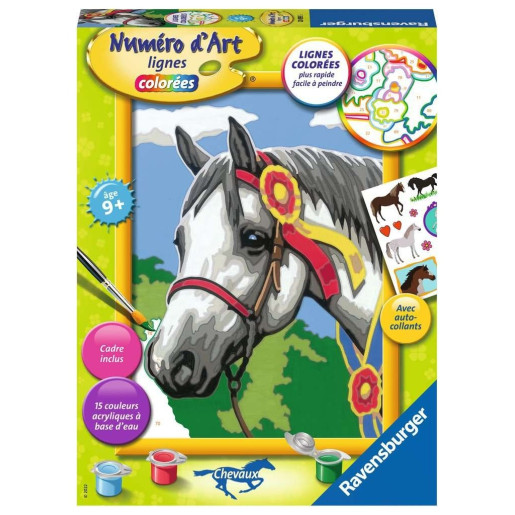 Numéro d'art moyen format - Ravensburger - Cheval à la cocarde