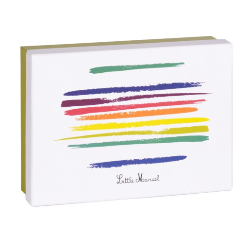 LITTLE MARCEL Coffret De 6 Gobelets 15 Cl Avec Cuillères