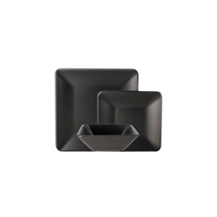 SERVICE 18 PIECES SQUARE NOIR