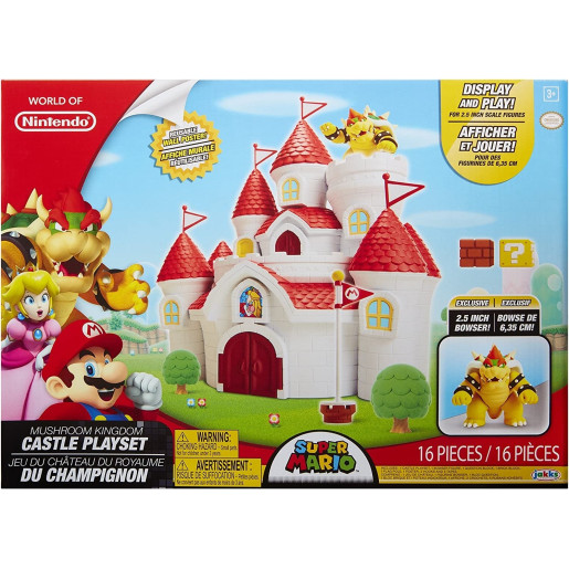 Playset Château Royaume Champignon + Figurine - Super Mario - JAKKS PACIFIC
