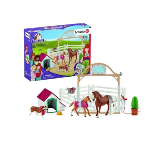 Chevaux invités d'Hannah avec chienne Ruby - SCHLEICH