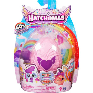 Pack de 4 familles surprise 3 enfants + 1 bébé - HATCHIMALS