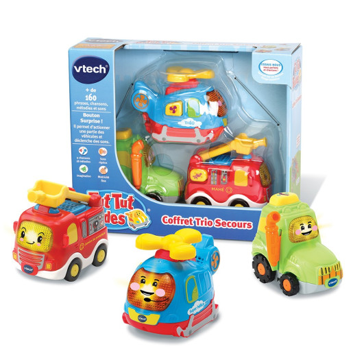 Coffret de petites voitures de secours parlantes - Tut Tut Bolides - VTECH