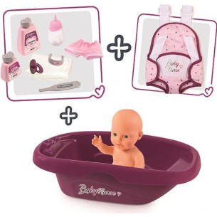 Set baignoire et poupon Baby Nurse - SMOBY
