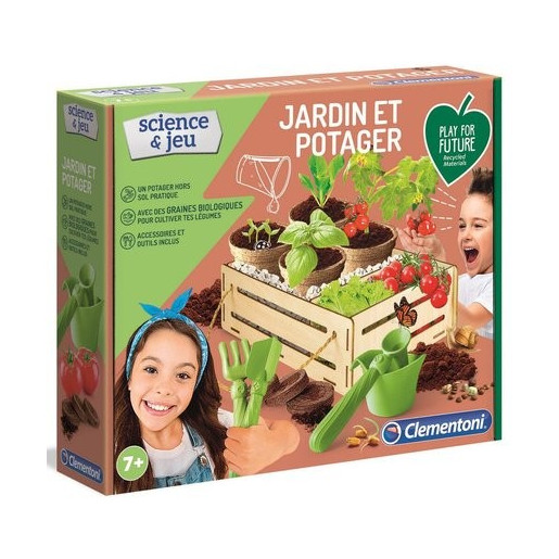 Clementoni Science et Jeu - Jardin et Potager - Play For Future - jeu  scientifique - jeu botanique enfant - version