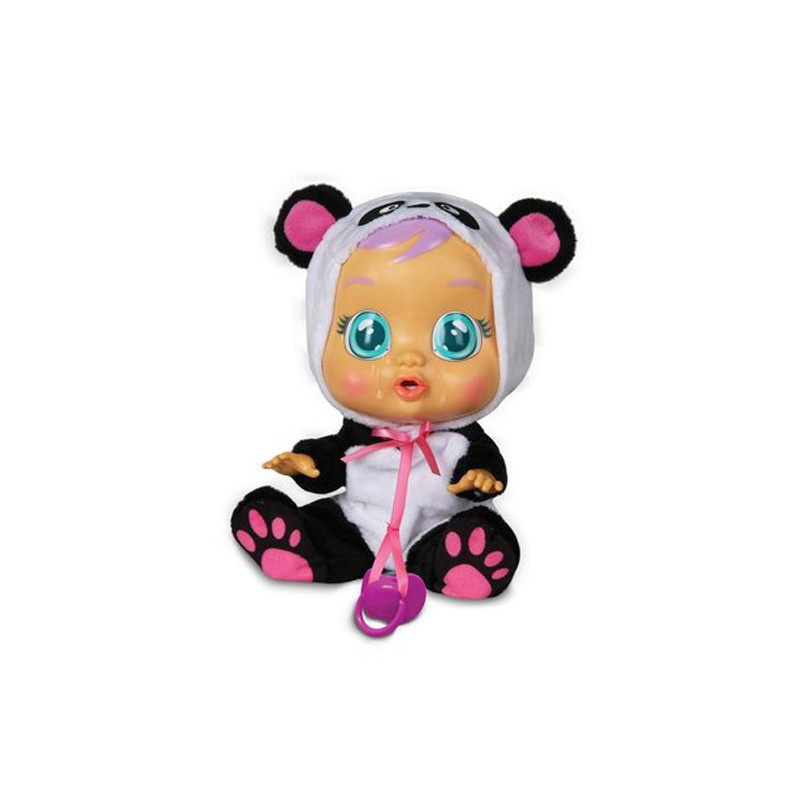 Poupée Cry Babies Panda + Pyjama Papillon - IMC TOYS