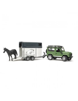 Land Rover van + cheval -...