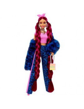 Barbie extra bleu leopard -...