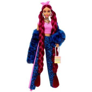 Barbie extra bleu leopard -...