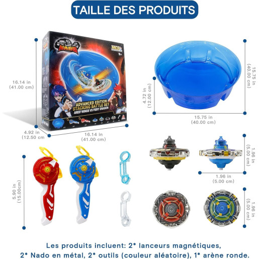 Set arène combat 2 toupies - INFINITY NADO