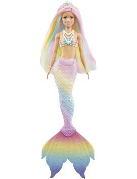 Barbie Dreamtopia - Poupée sirène arc-en-ciel - MATTEL