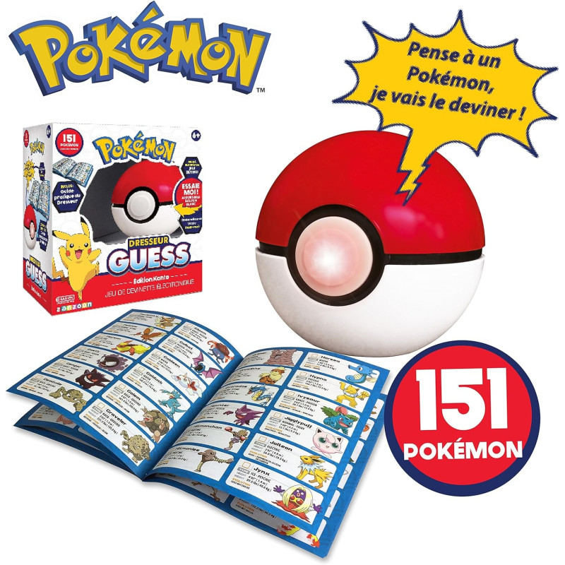Poké Ball Intéractive Pokémon Dresseur Guess - BANDAI