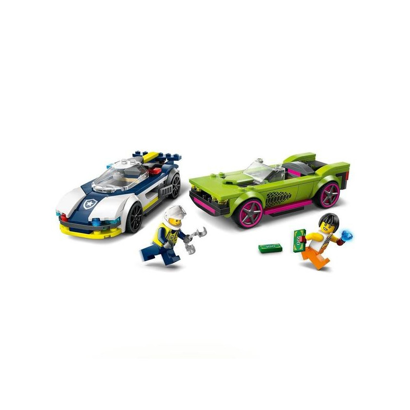 Course poursuite entre la voiture de police et la super voiture 60415 - LEGO® City - LEGO®
