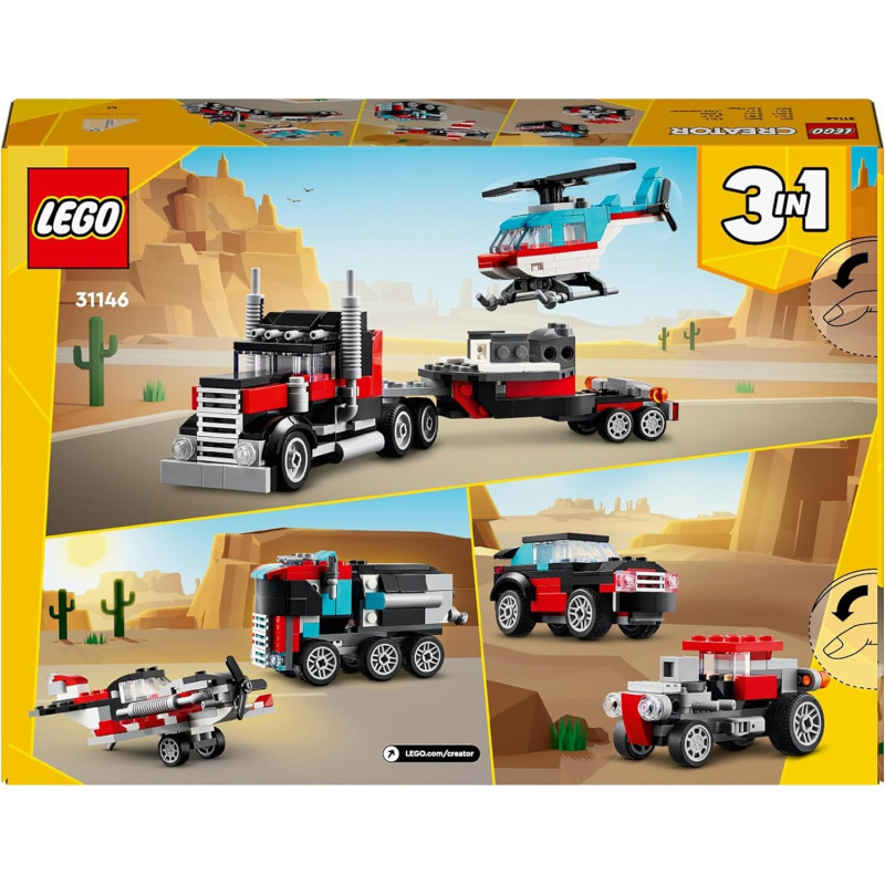 Le camion remorque avec hélicoptère 31146 - LEGO® Creator - LEGO®