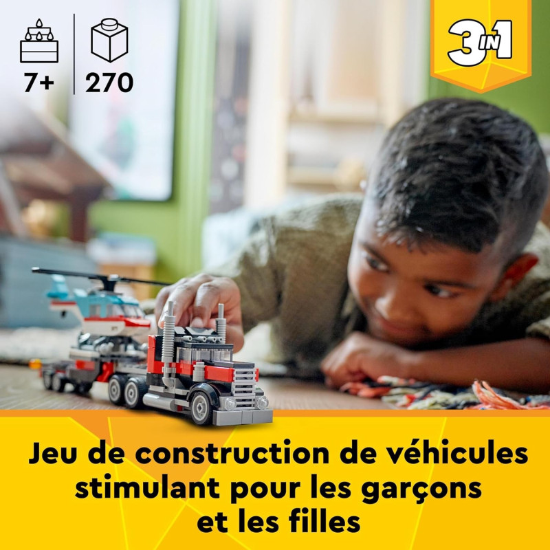Le camion remorque avec hélicoptère 31146 - LEGO® Creator - LEGO®