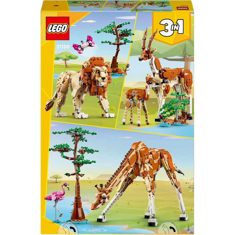 Les animaux sauvages du safari 31150 - LEGO® Creator - LEGO®