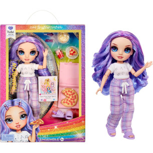Poupée 22cm Purple (violet) Rainbow junior High pyjama party - RAINBOW HIGH