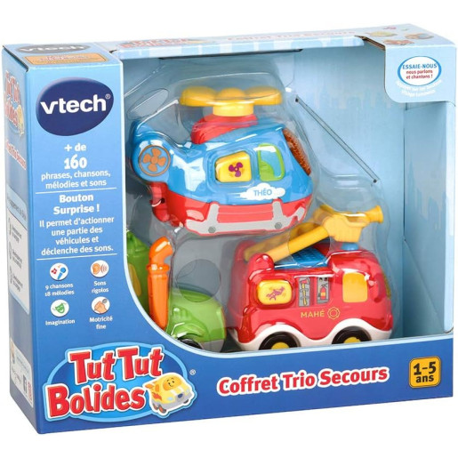Coffret de petites voitures de secours parlantes - Tut Tut Bolides - VTECH