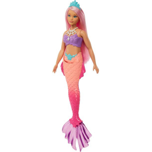 Barbie Poupée Sirène Dreamtopia Corail - BARBIE
