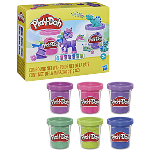 Pack de 6 Pots de Pâte Paillette - PLAY-DOH