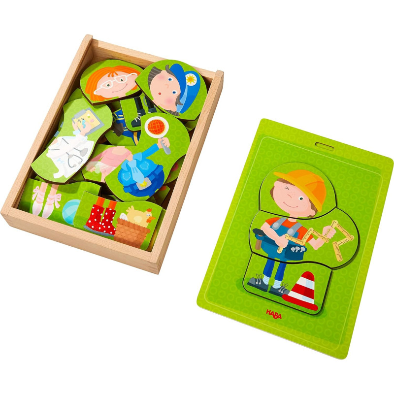 Puzzle en bois des métiers - HABA