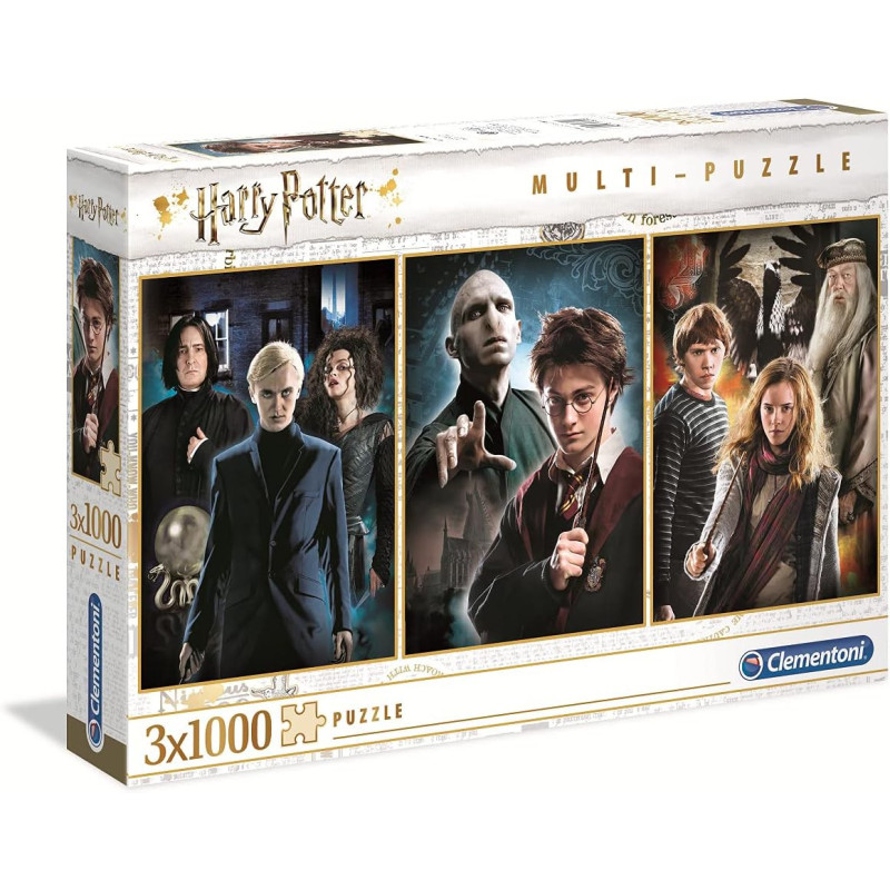 Puzzles 3x1000 pièces - HARRY POTTER - CLEMENTONI