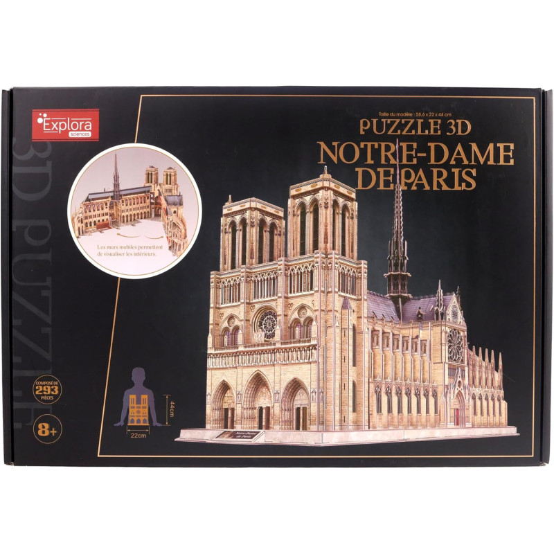 Maquette 3D Notre Dame de Paris 293 pièces - MGM