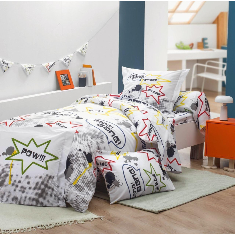 Parure housse de couette comics
